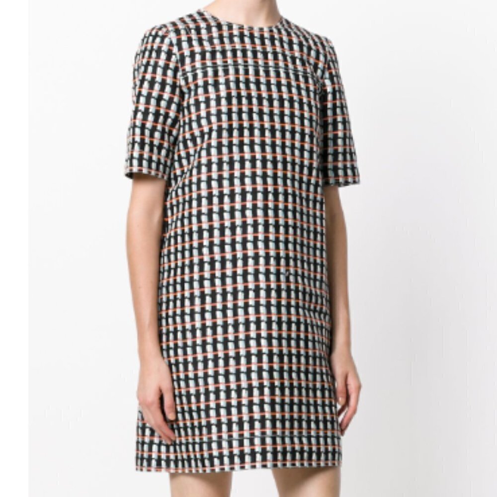 Marni Abstract Printed Dress in‎ Black sz 40 (US 8)